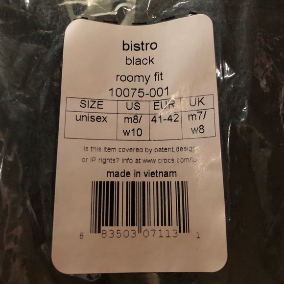 *SOLD* Bistro Croc Clogs Men’s Size 8 Roomy Fit - Picture 4 of 6